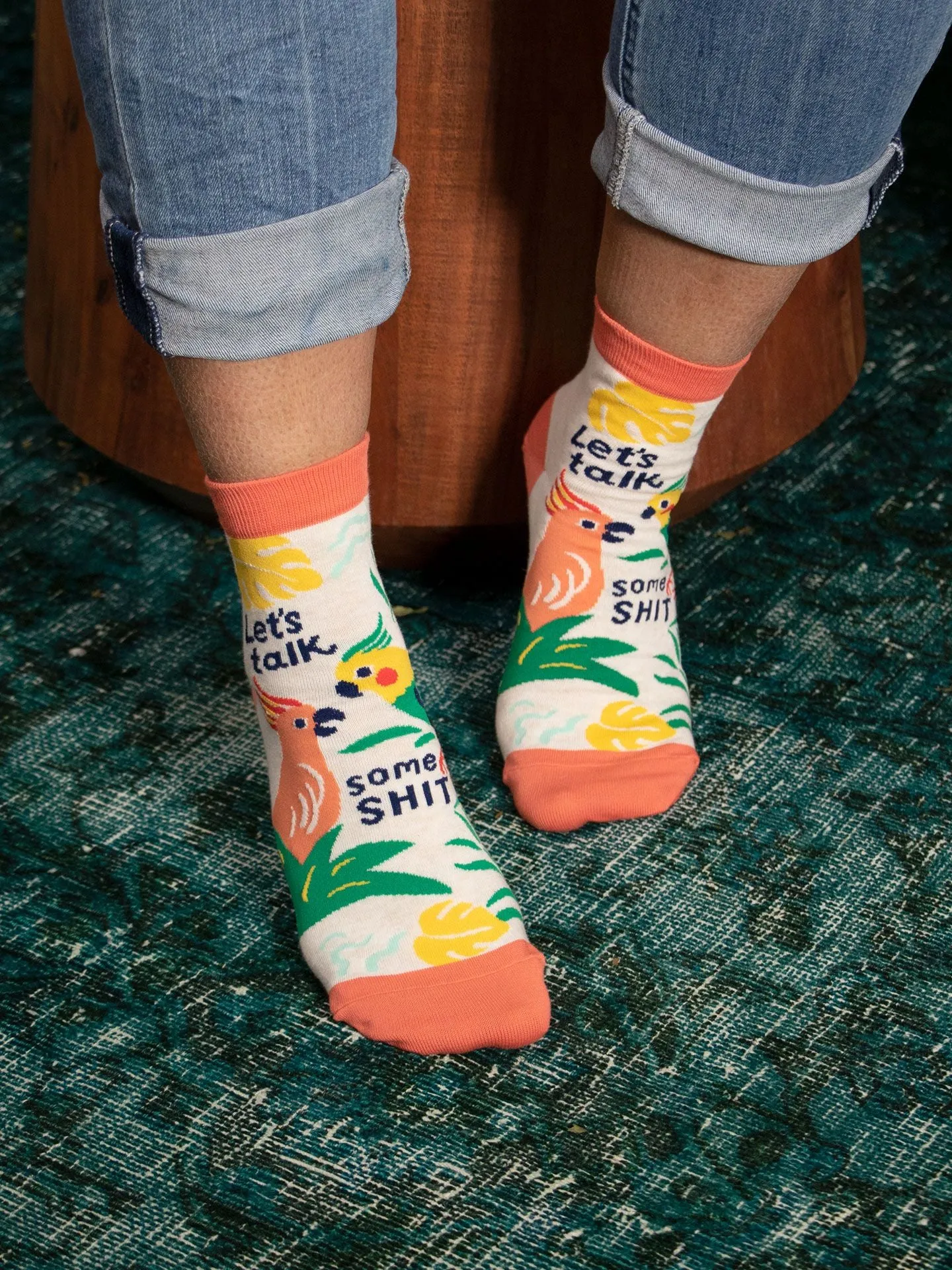 Let's Talk Some Shit W-Ankle Socks sold by Blue Q product image thumbnail 5