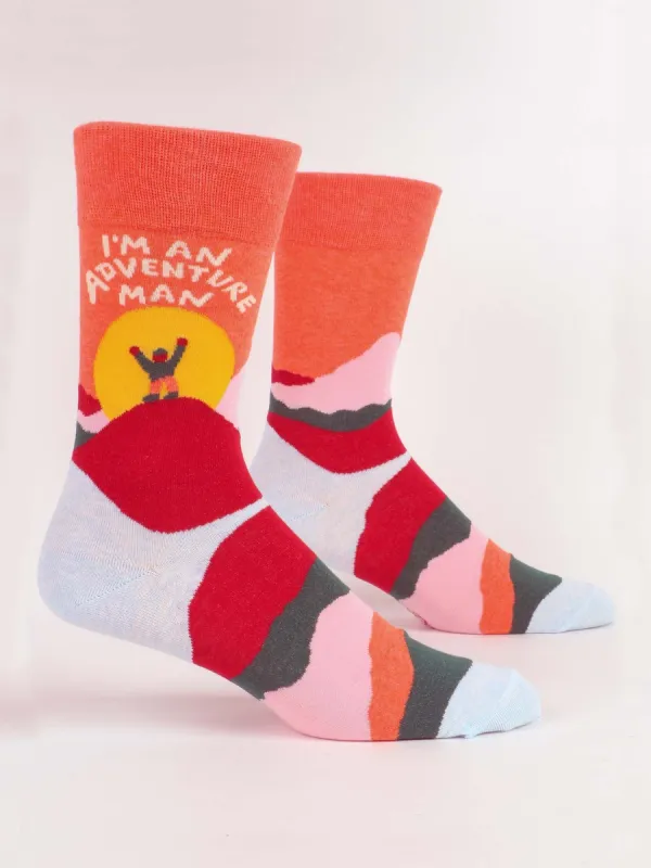 I'm An Adventure Man M-Crew Socks sold by Blue Q