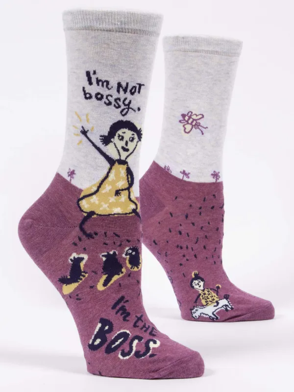 I'm Not Bossy. I'm The Boss W-Crew Socks sold by Blue Q