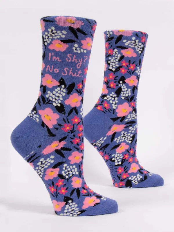 I'm Shy? No Shit. W-Crew Socks sold by Blue Q