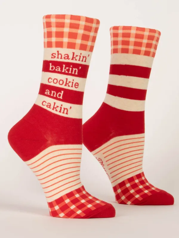 Shakin', Bakin', Cookie, & Cakin' W-Crew Socks sold by Blue Q