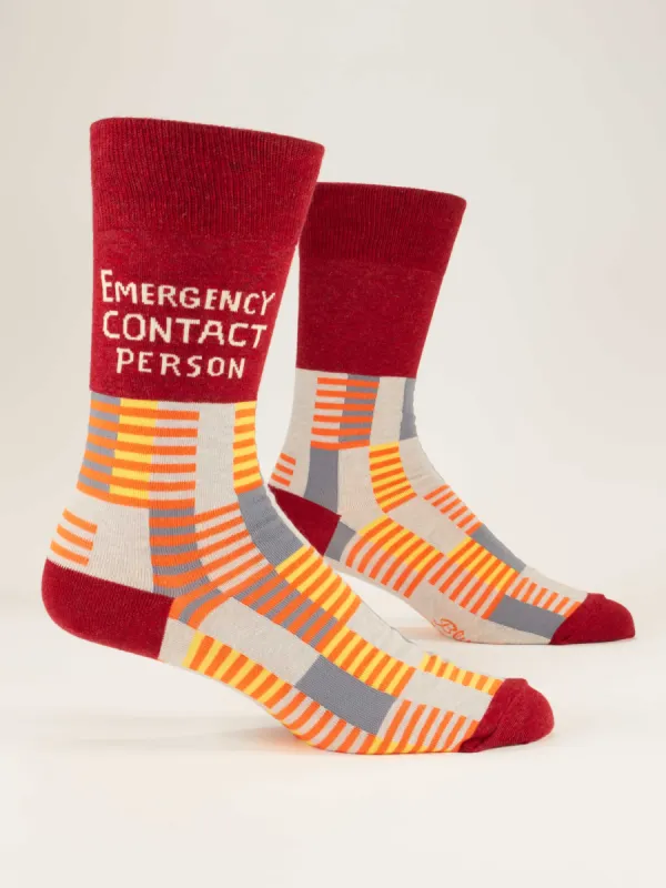 Emergency Contact Person M-Crew Socks sold by Blue Q