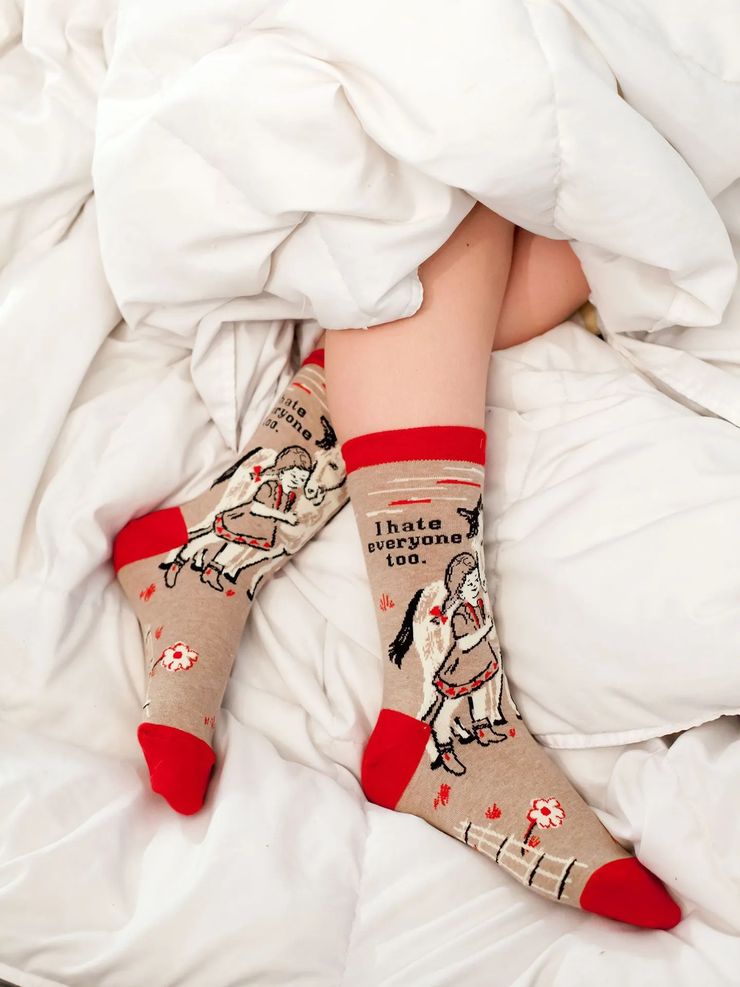 I Hate Everyone Too W-Crew Socks sold by Blue Q product image thumbnail 3