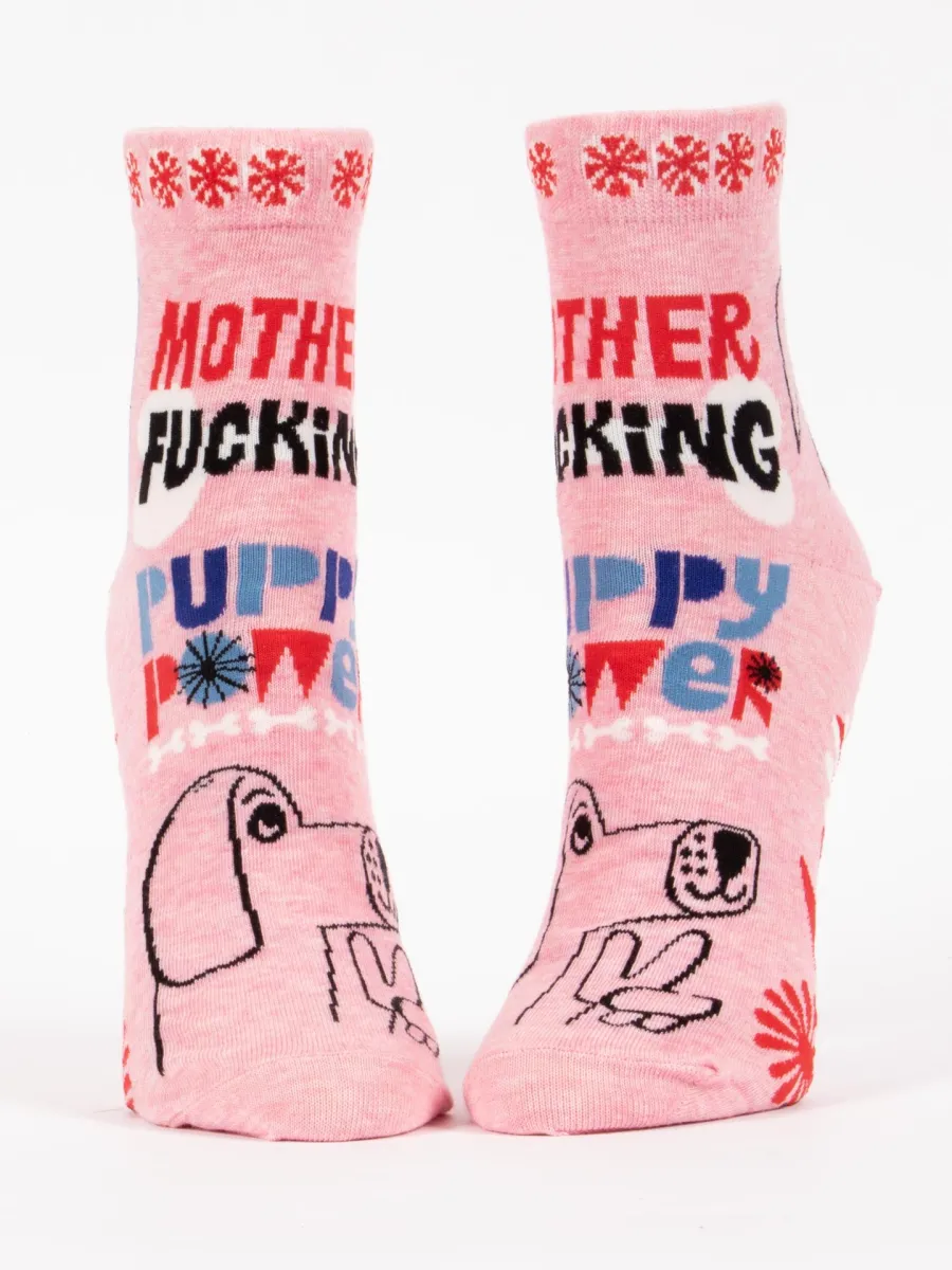 Mother Fucking Puppy Power W-Ankle Socks sold by Blue Q