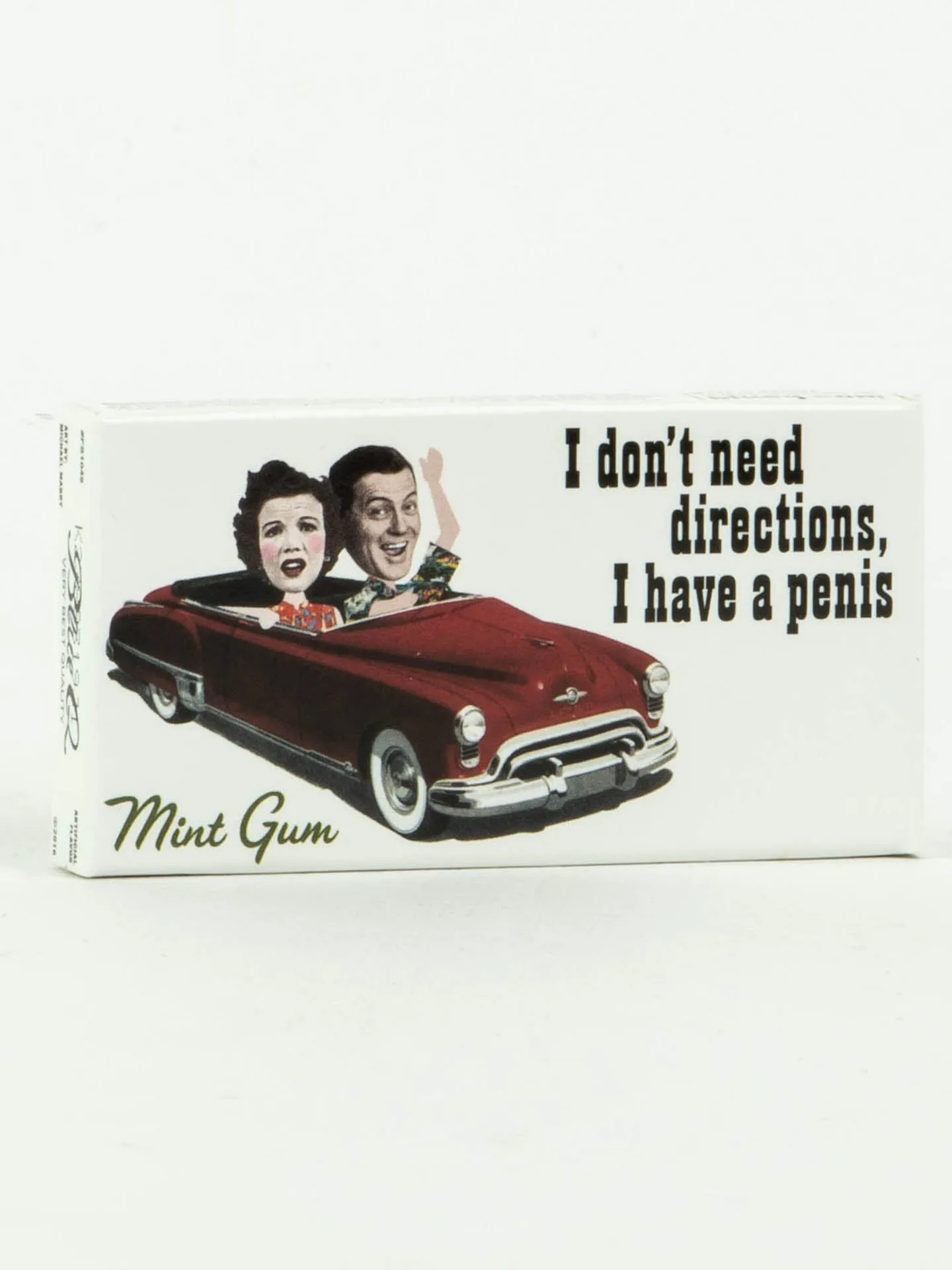 I Don't Need Directions, I Have A Penis Gum sold by Blue Q