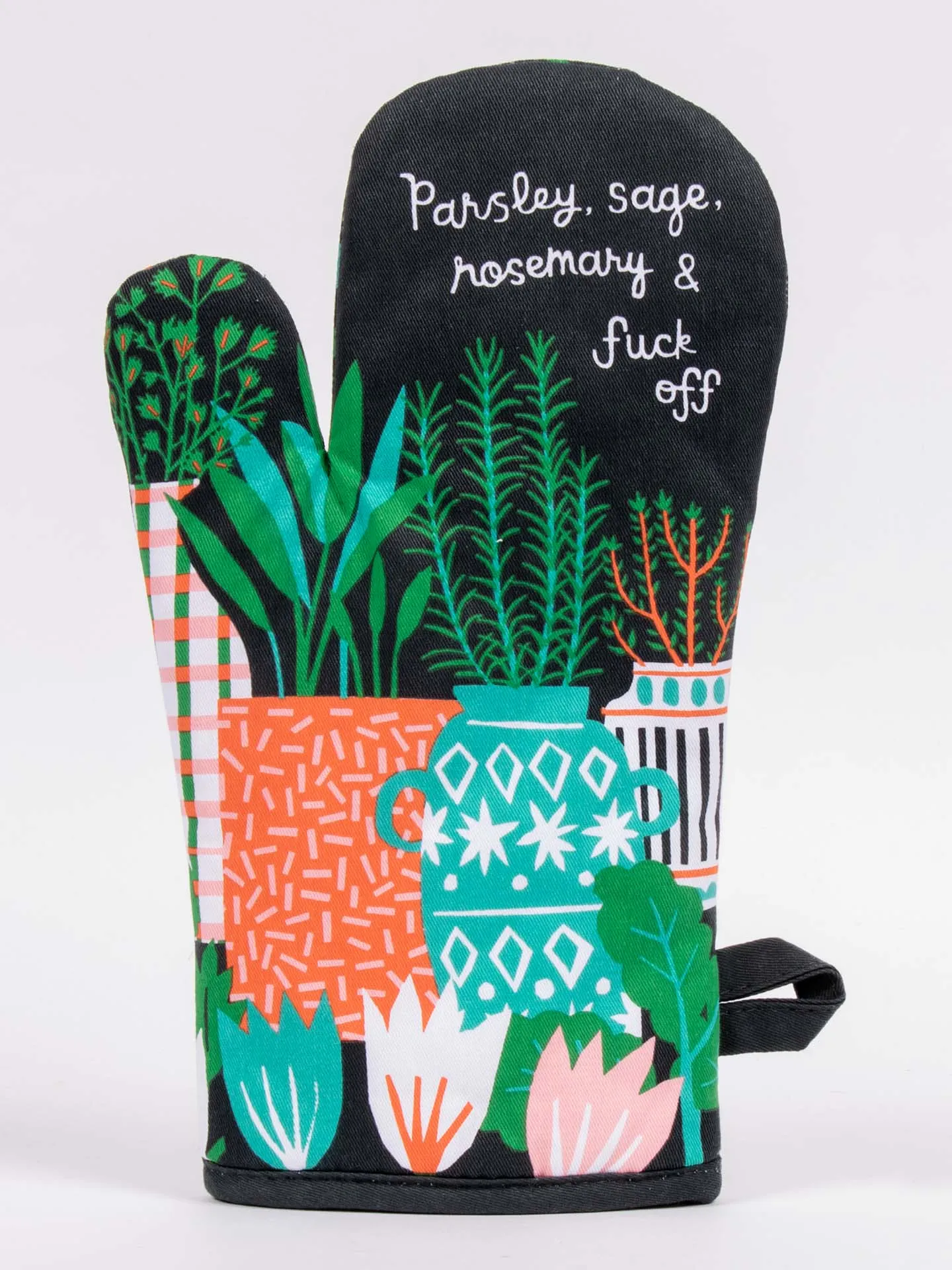 Parsley, Sage, Rosemary & Fuck Off Oven Mitt sold by Blue Q