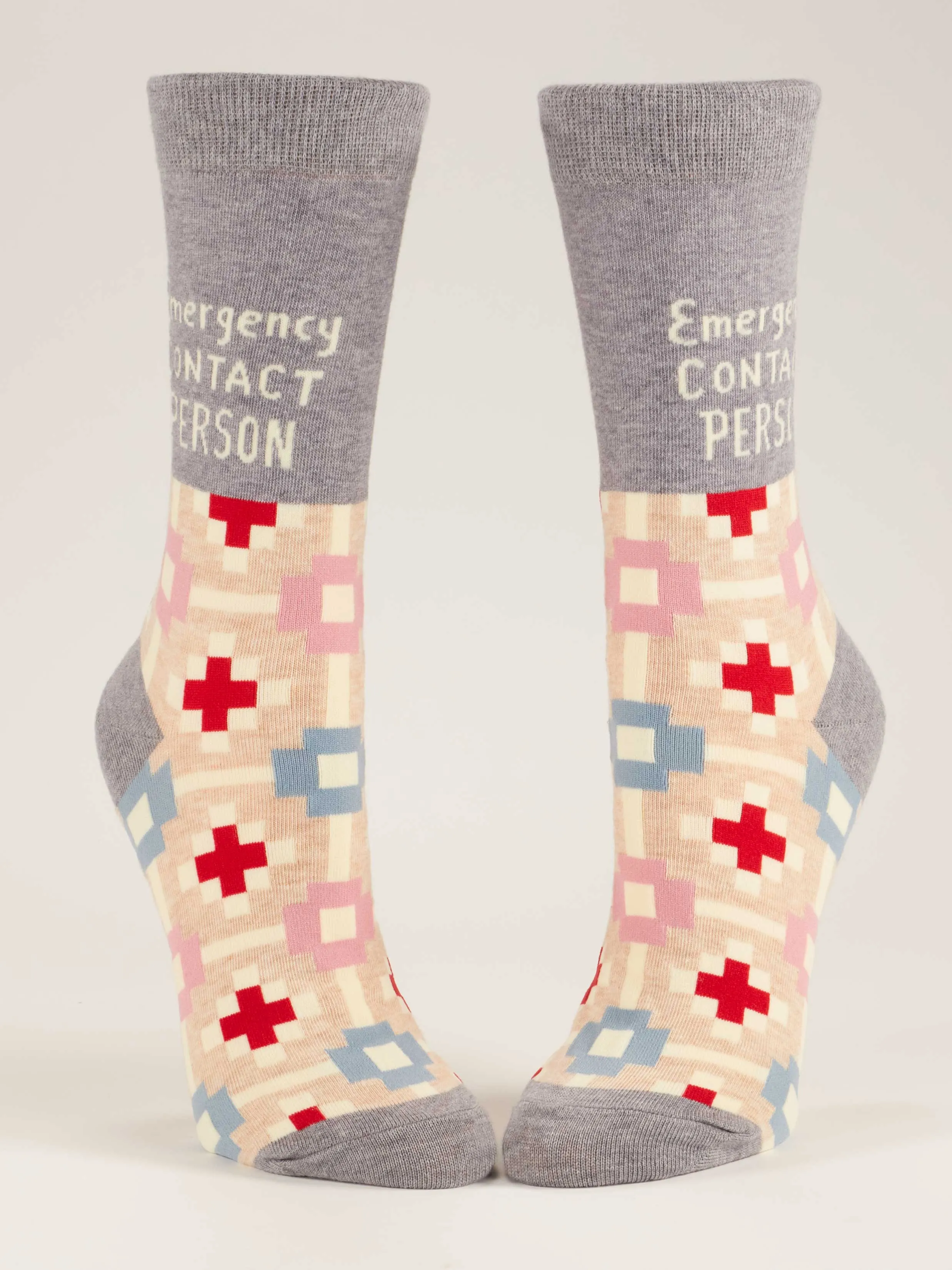 Emergency Contact Person W-Crew Socks sold by Blue Q product image thumbnail 2