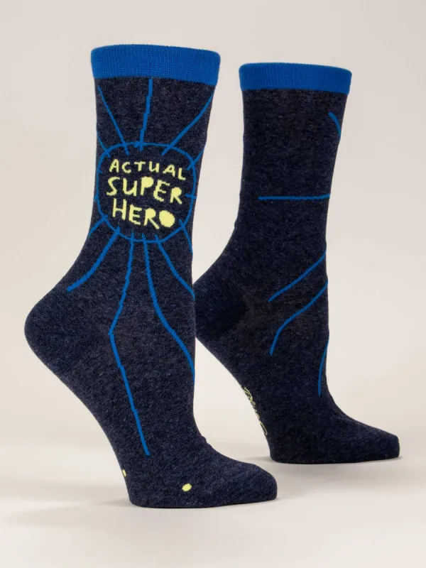 Actual Superhero W-Crew Socks sold by Blue Q