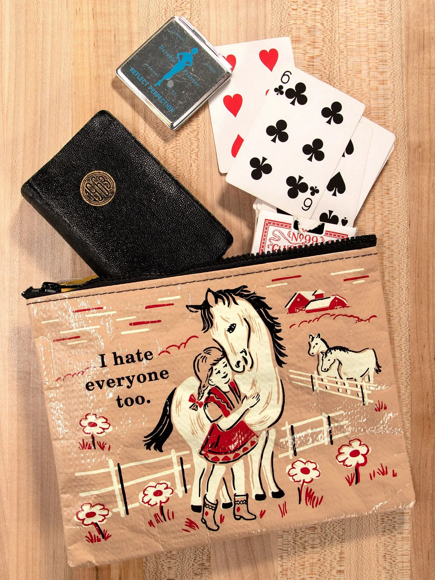 I Hate Everyone Too Zipper Pouch sold by Blue Q product image thumbnail 2