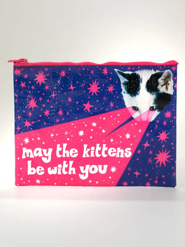 May The Kittens Be With You Zipper Pouch sold by Blue Q