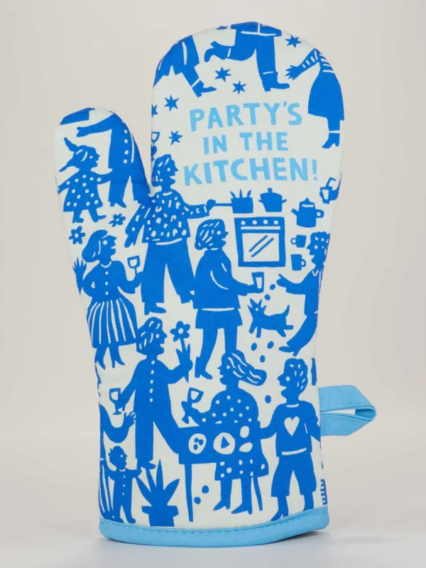 Party's In The Kitchen! Oven Mitt sold by Blue Q