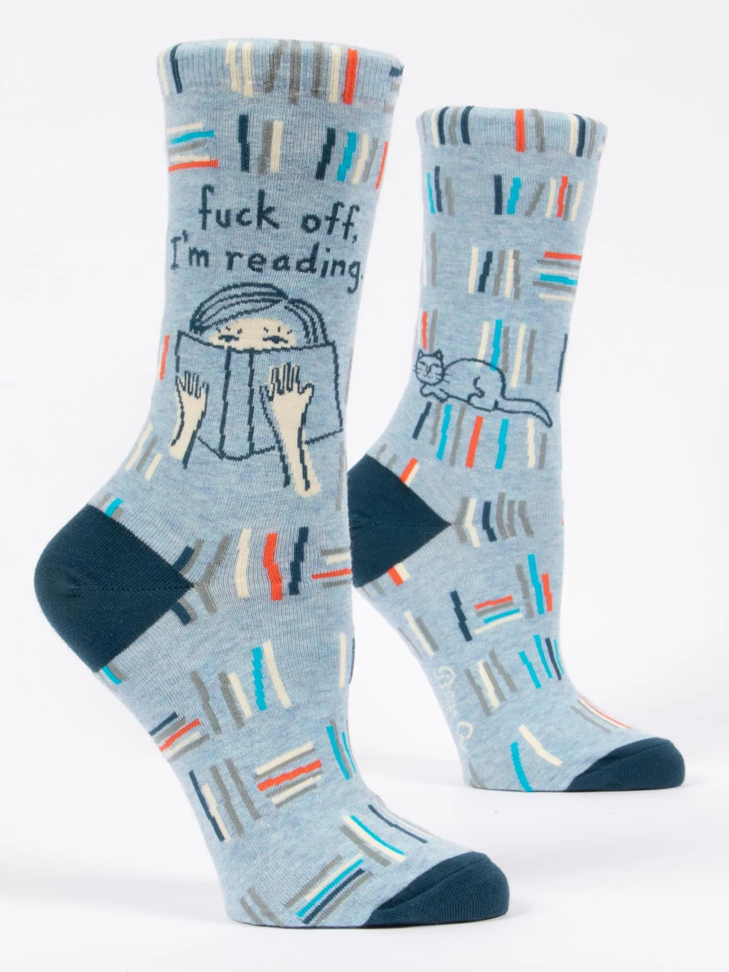 Fuck Off, I'm Reading W-Crew Socks sold by Blue Q