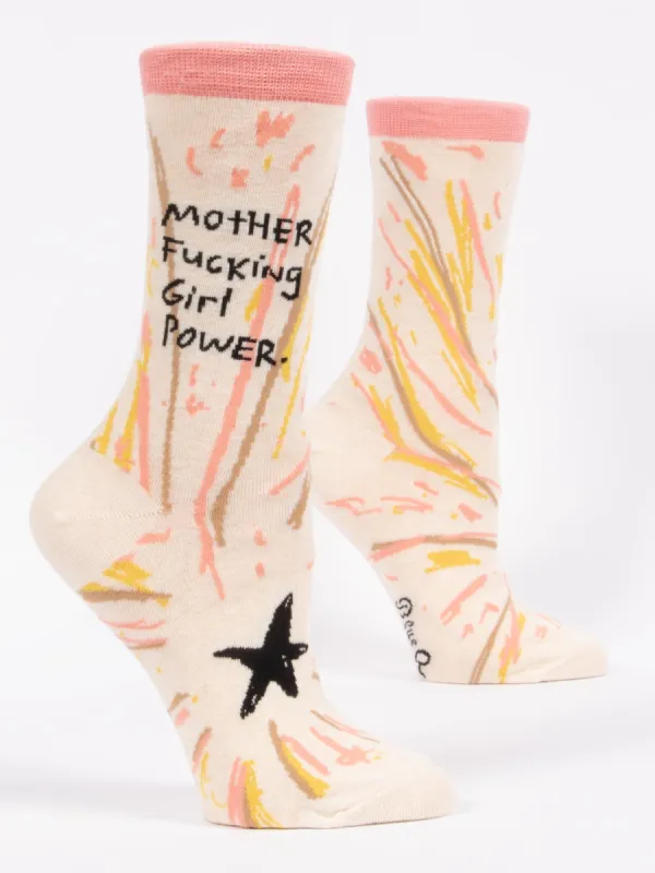 Motherfucking Girl Power W-Crew Socks sold by Blue Q