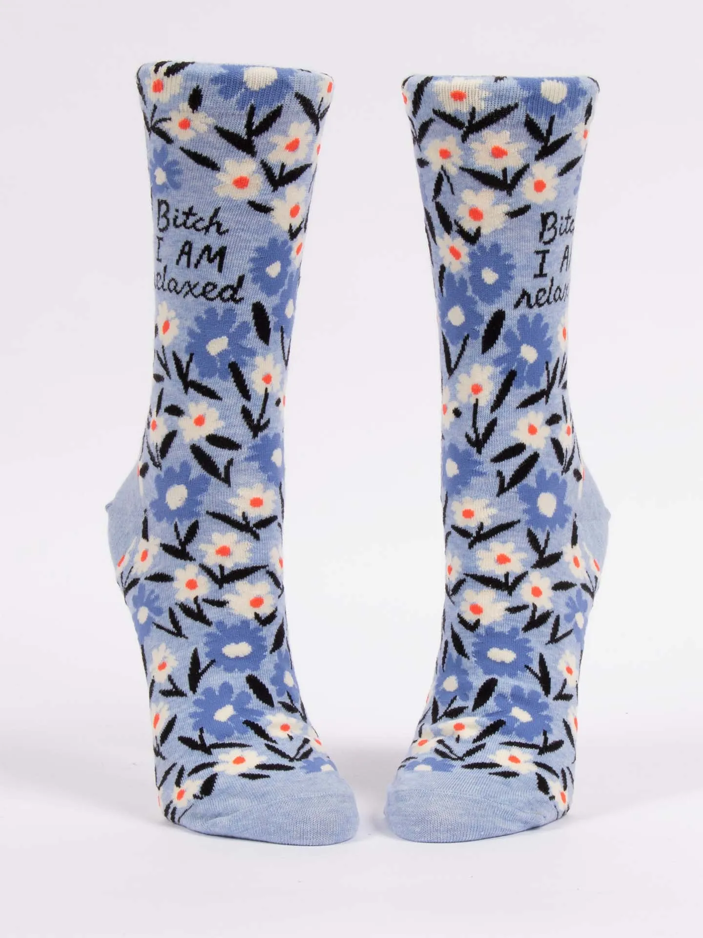 Bitch I AM Relaxed W-Crew Socks sold by Blue Q product image thumbnail 2