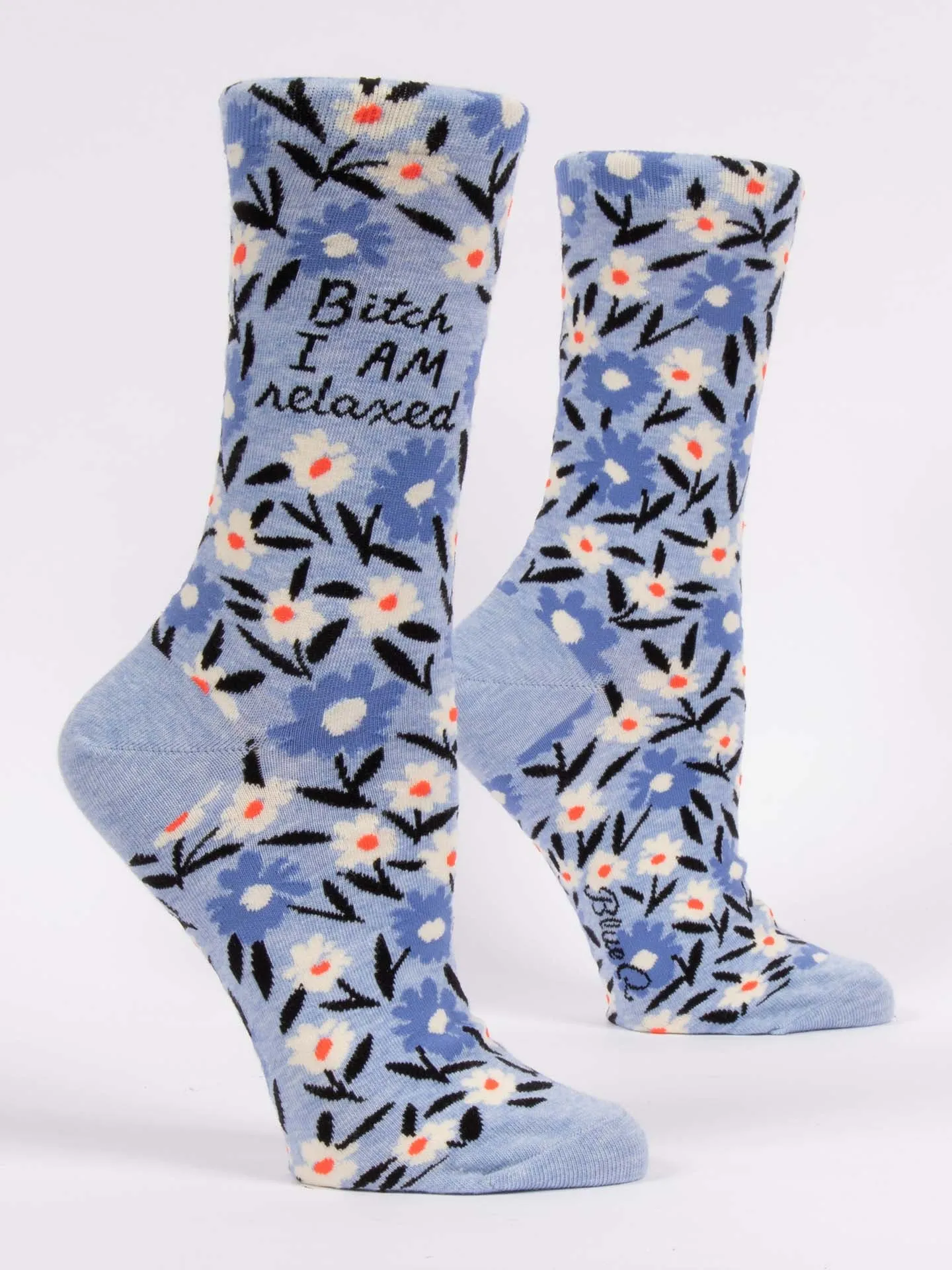 Bitch I AM Relaxed W-Crew Socks sold by Blue Q