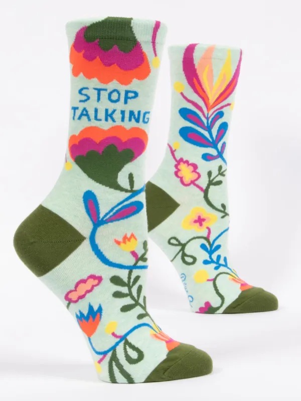 Stop Talking W-Crew Socks sold by Blue Q