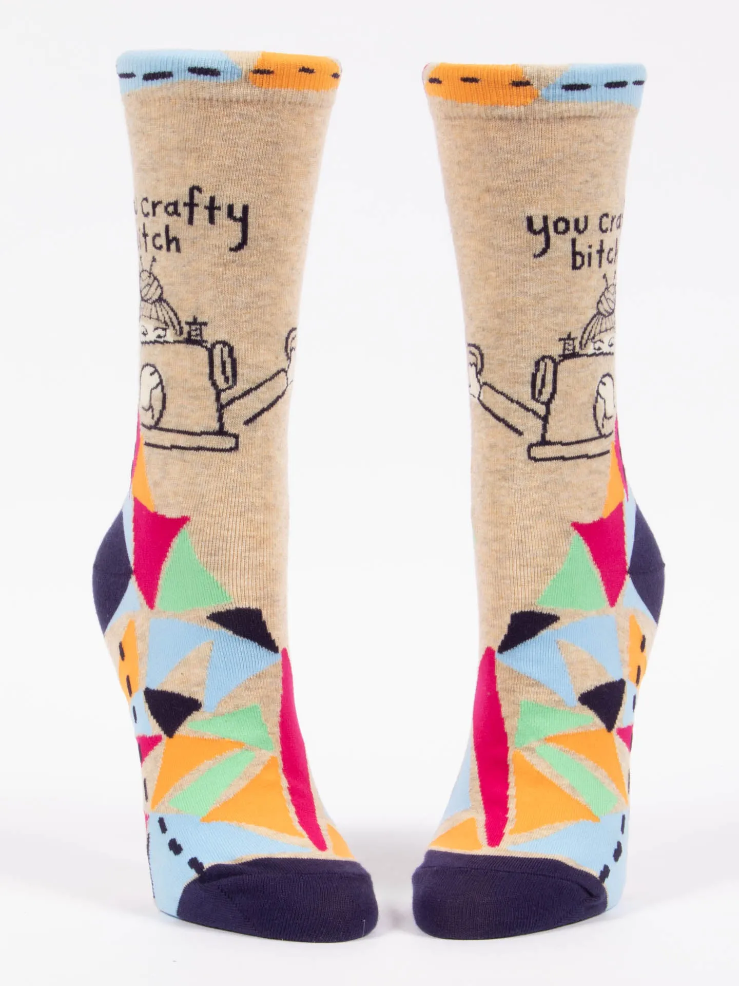 You Crafty Bitch W-Crew Socks sold by Blue Q product image thumbnail 2