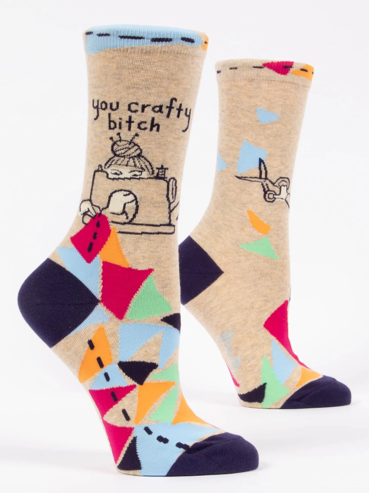 You Crafty Bitch W-Crew Socks sold by Blue Q