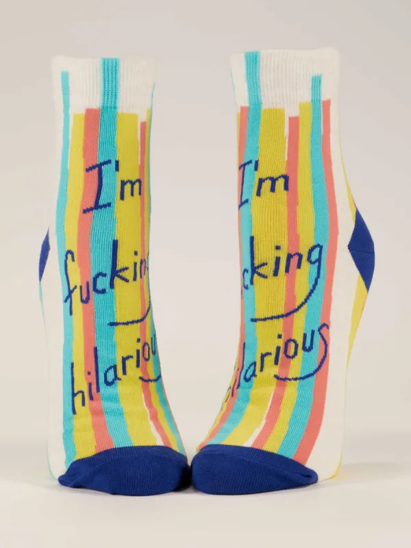 I'm Fucking Hilarious W-Ankle Socks sold by Blue Q