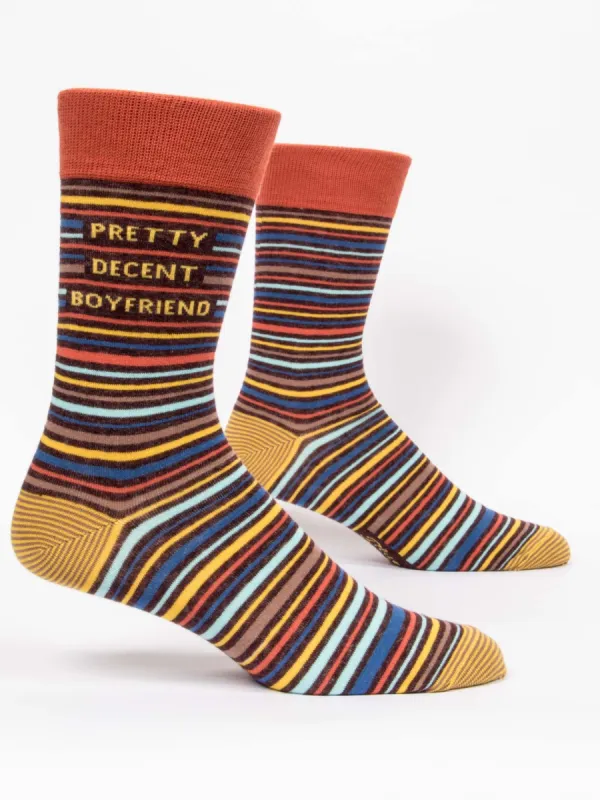 Pretty Decent Boyfriend M-Crew Socks sold by Blue Q