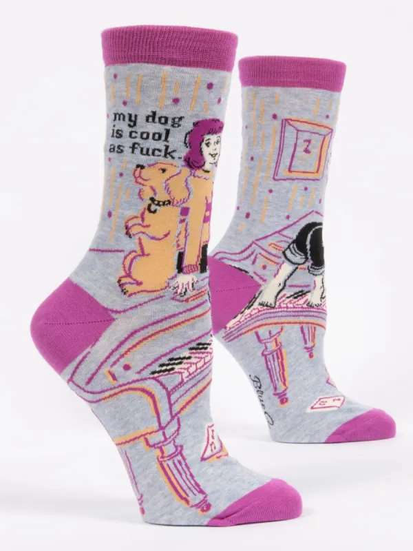 My Dog Is Cool As Fuck W-Crew Socks sold by Blue Q