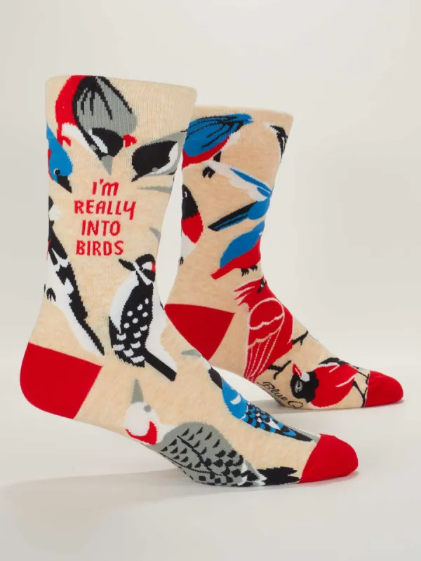 I'm Really Into Birds M-Crew Socks made by Blue Q