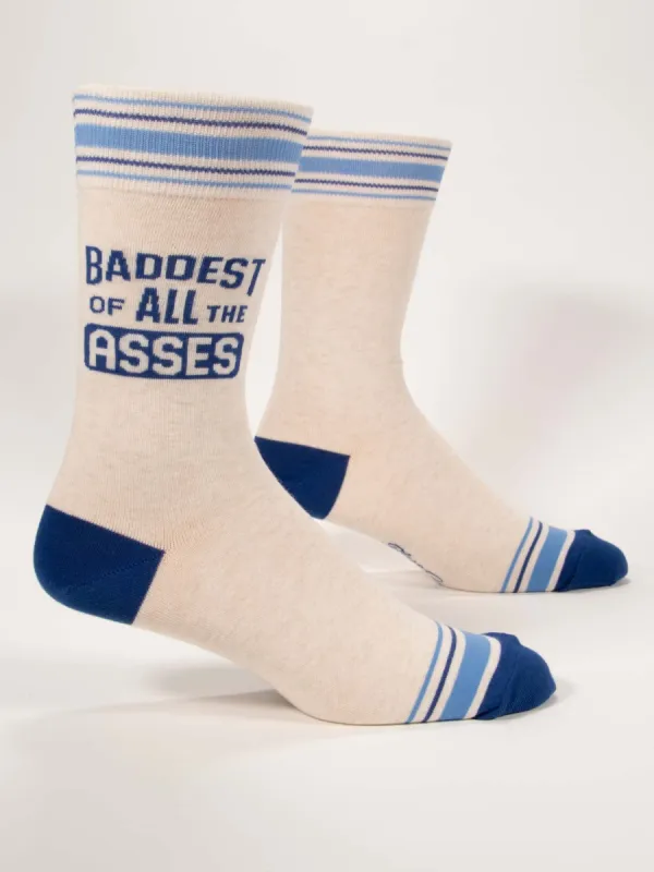 Baddest Of All The Asses M-Crew Socks sold by Blue Q
