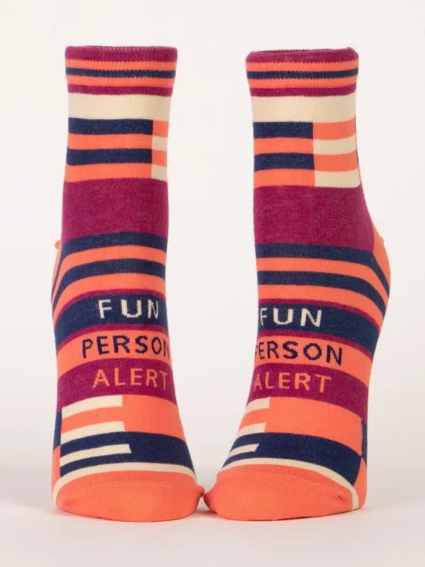 Fun Person Alert W-Ankle Socks sold by Blue Q