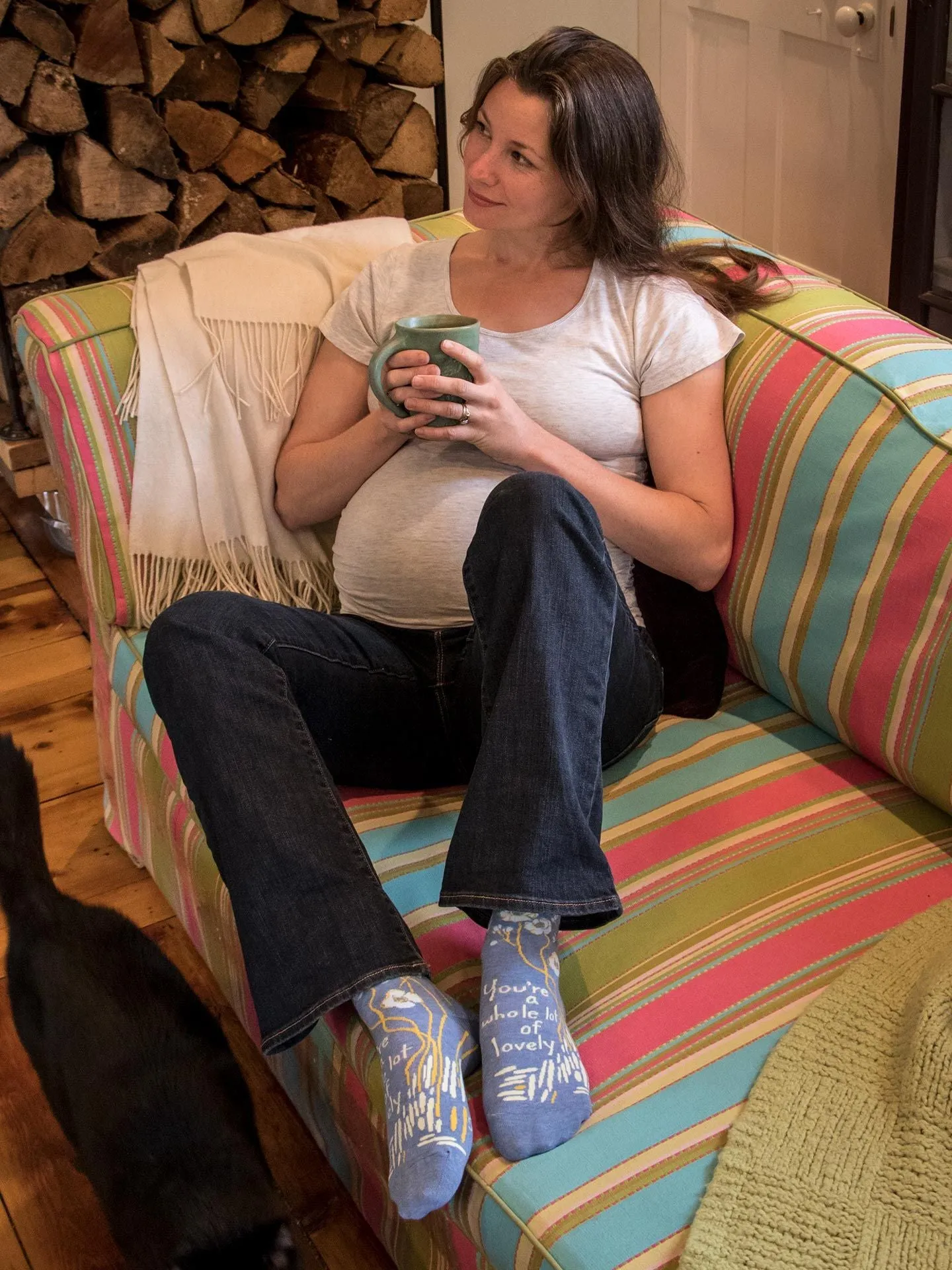 You're A Whole Lotta Lovely W-Ankle Socks sold by Blue Q product image thumbnail 5