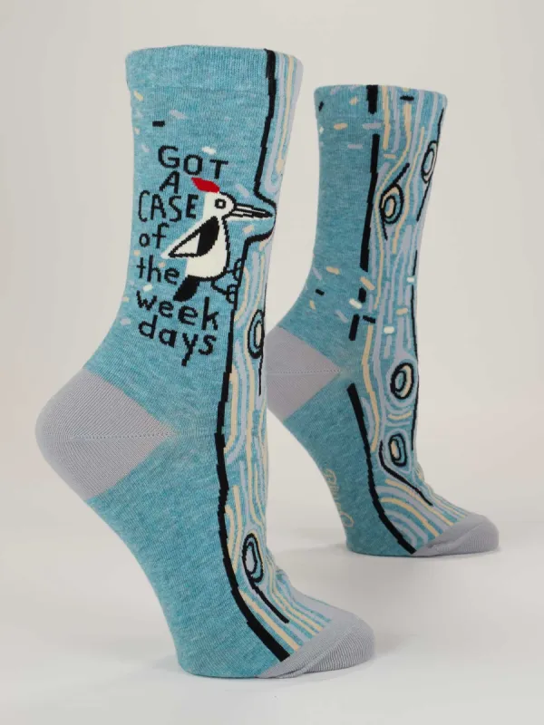 Got A Case Of The Weekdays W-Crew Socks made by Blue Q
