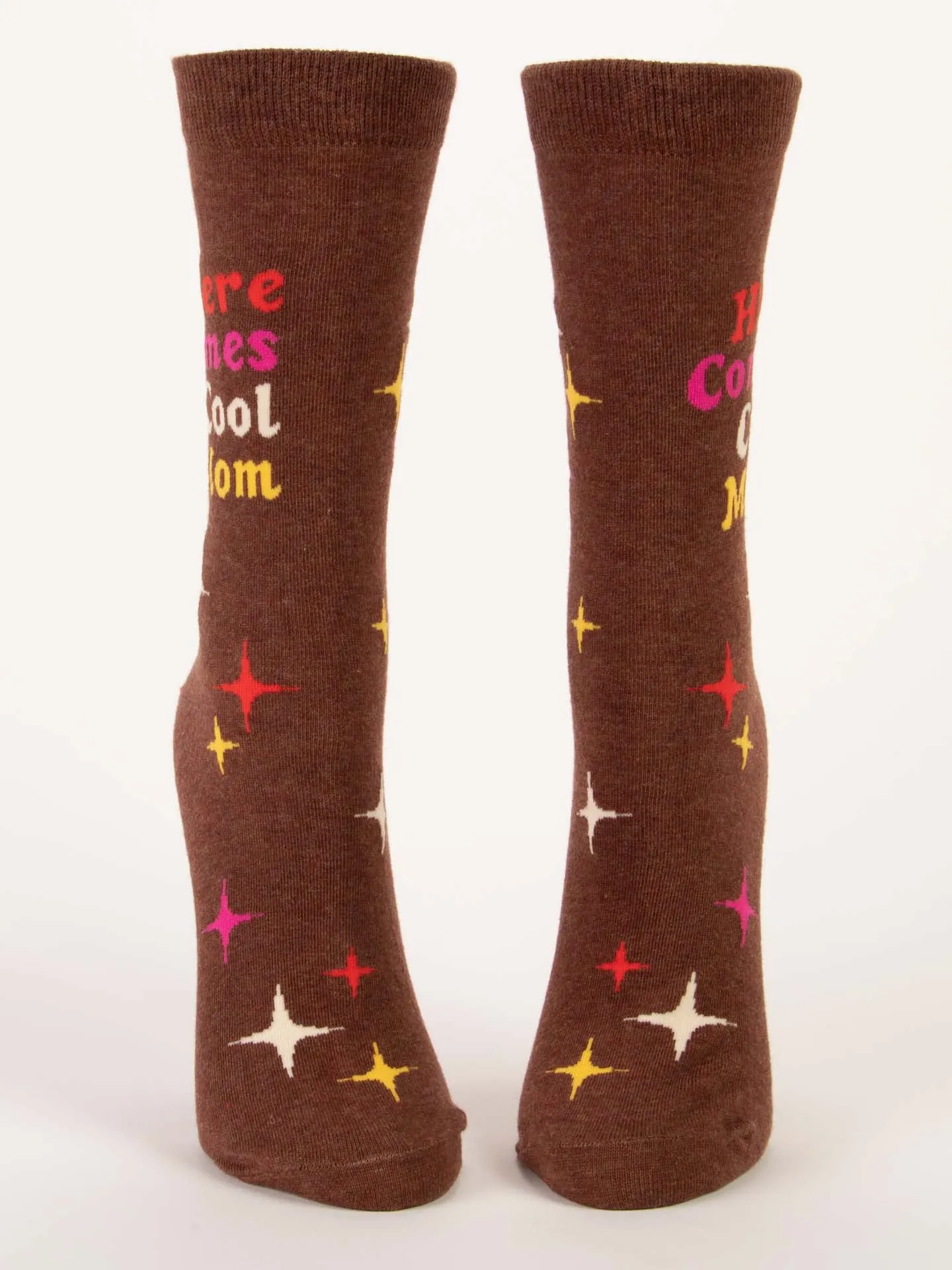 Here Comes Cool Mom W-Crew Socks sold by Blue Q product image thumbnail 2