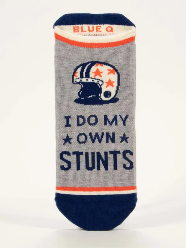 I Do My Own Stunts Sneaker Socks sold by Blue Q