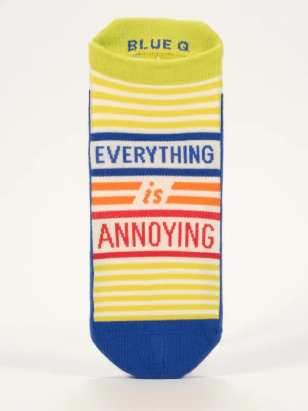 Everything Is Annoying Sneaker Socks sold by Blue Q