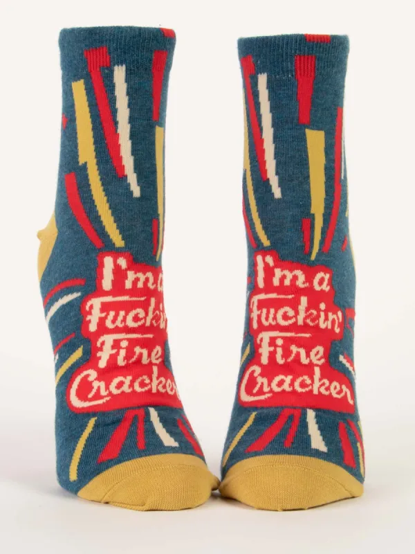 I'm A Fuckin' Firecracker W-Ankle Socks sold by Blue Q