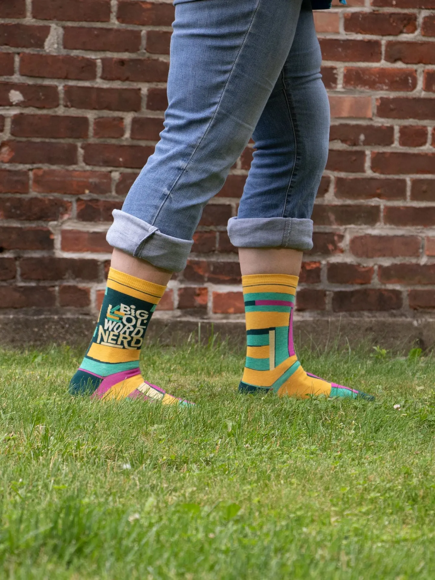Big Ol' Word Nerd W-Crew Socks sold by Blue Q product image thumbnail 3