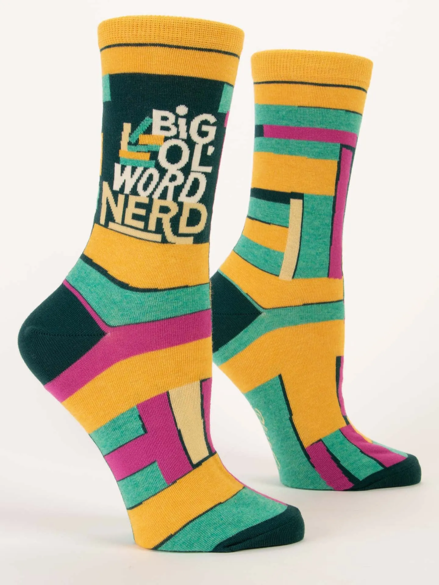 Big Ol' Word Nerd W-Crew Socks sold by Blue Q