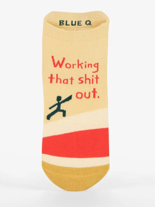 Working That Shit Out Sneaker Socks sold by Blue Q