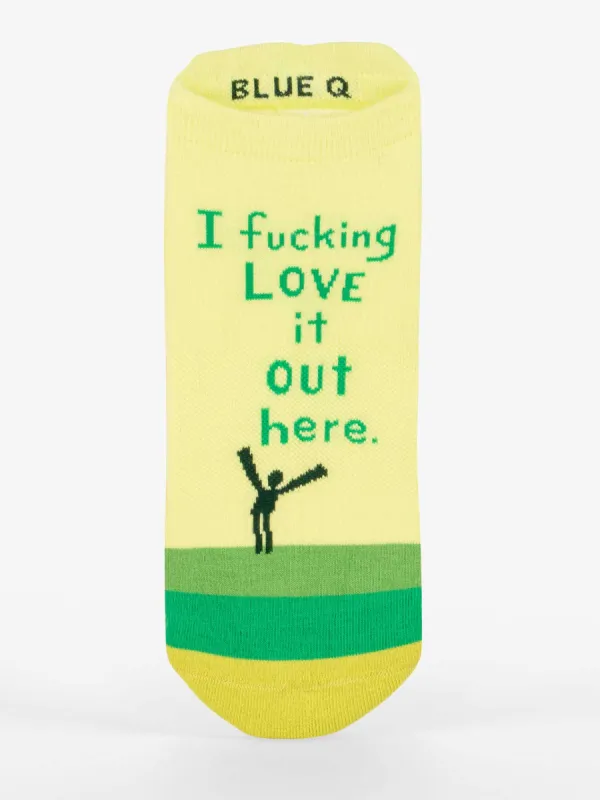 I Fucking Love It Out Here Sneaker Socks sold by Blue Q
