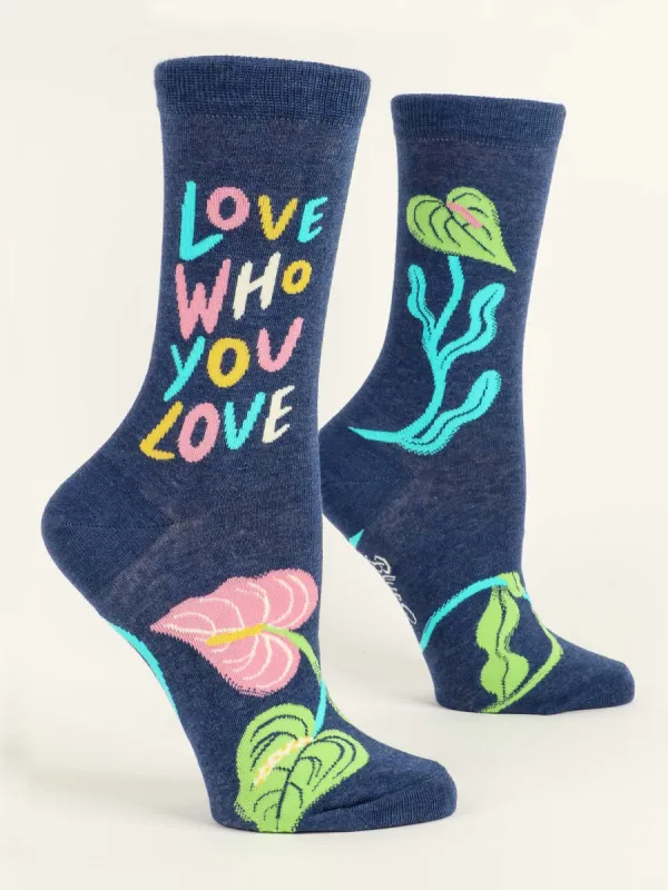 Love Who You Love W-Crew Socks sold by Blue Q