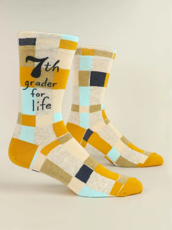 7th Grader For Life M-Crew Socks sold by Blue Q