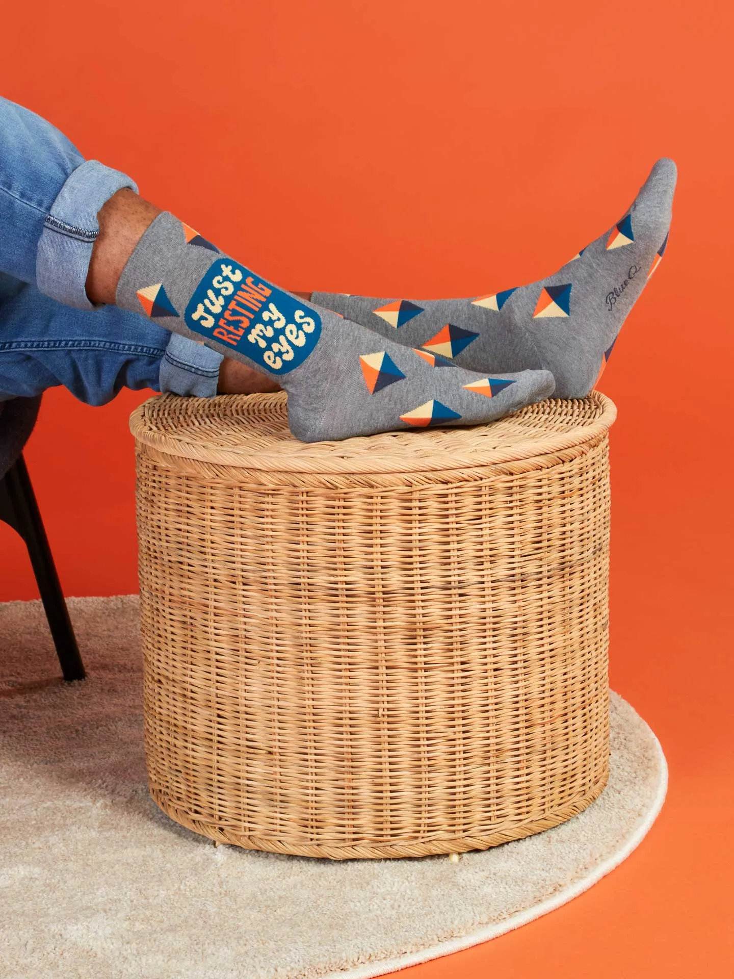 Just Resting My Eyes M-Crew Socks sold by Blue Q product image thumbnail 3