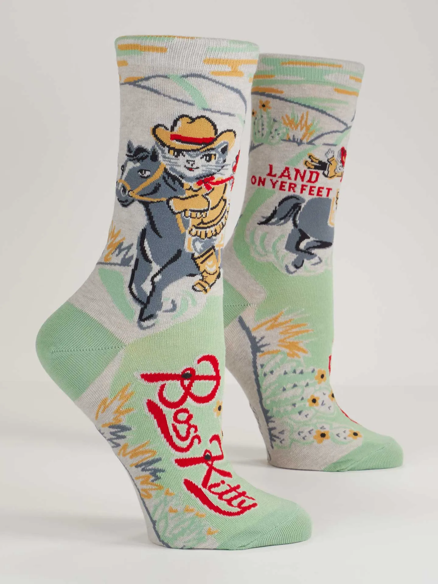 Boss Kitty W-Crew Socks sold by Blue Q