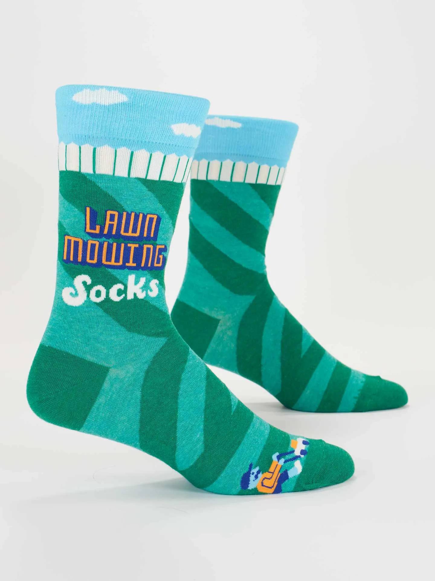 Lawn Mowing Socks M-Crew Socks sold by Blue Q
