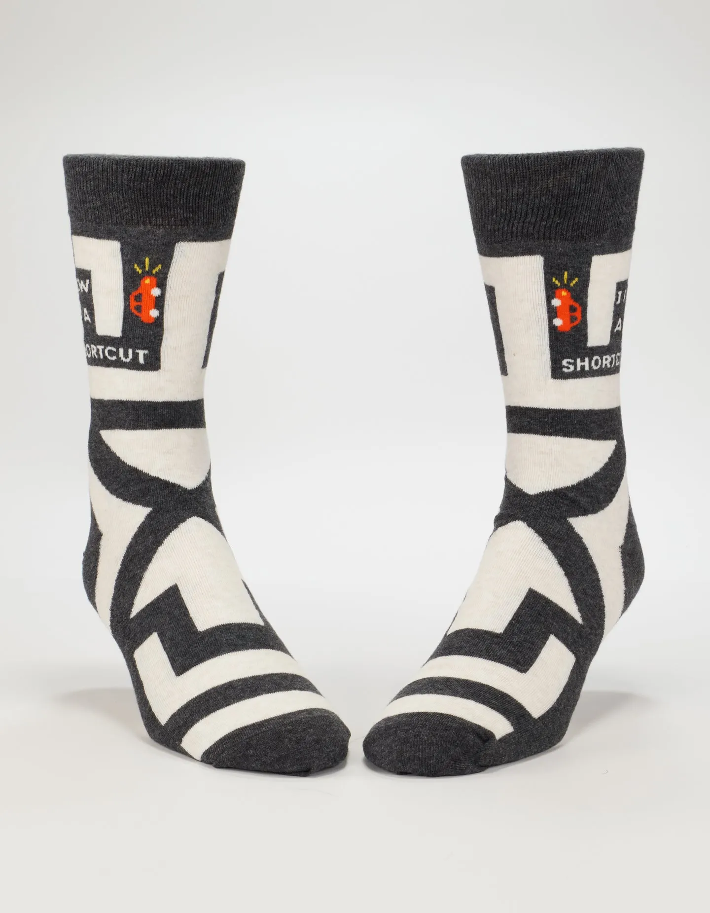 I Know A Shortcut M-Crew Socks sold by Blue Q product image thumbnail 2