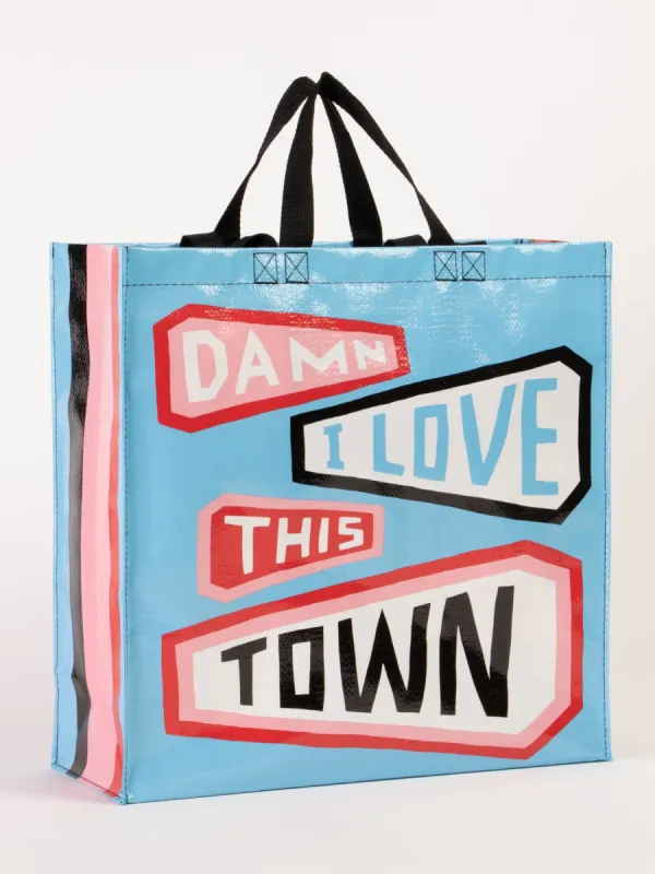 Damn I Love This Town Shopper sold by Blue Q