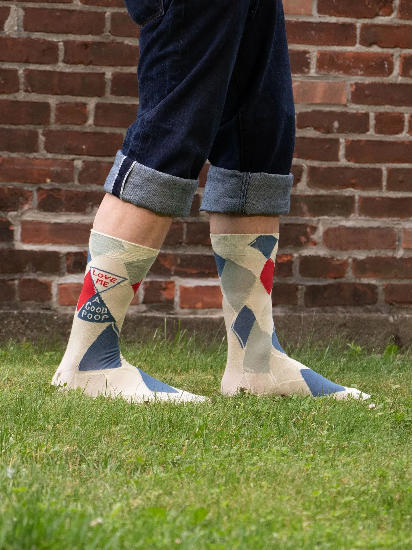 Love Me A Good Poop M-Crew Socks sold by Blue Q product image thumbnail 3