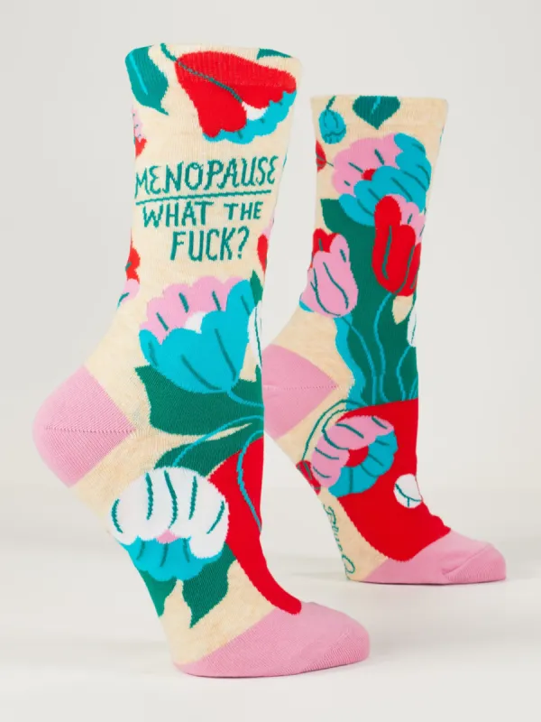 Menopause. What The Fuck? W-Crew Socks sold by Blue Q
