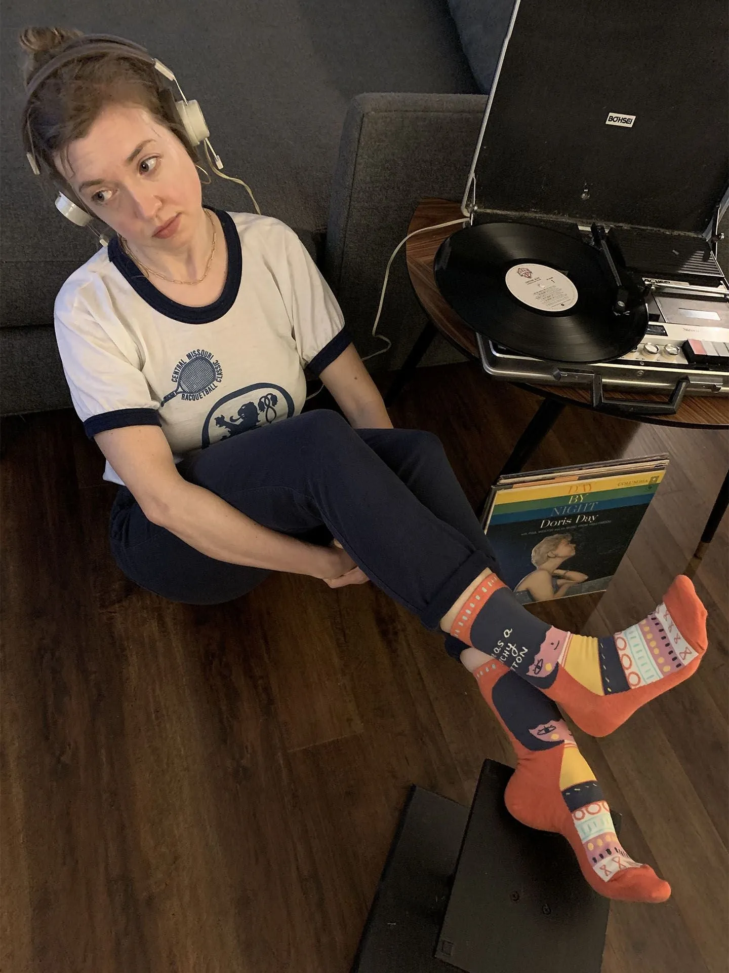 Cute As A Bitchy Button W-Crew Socks sold by Blue Q product image thumbnail 3