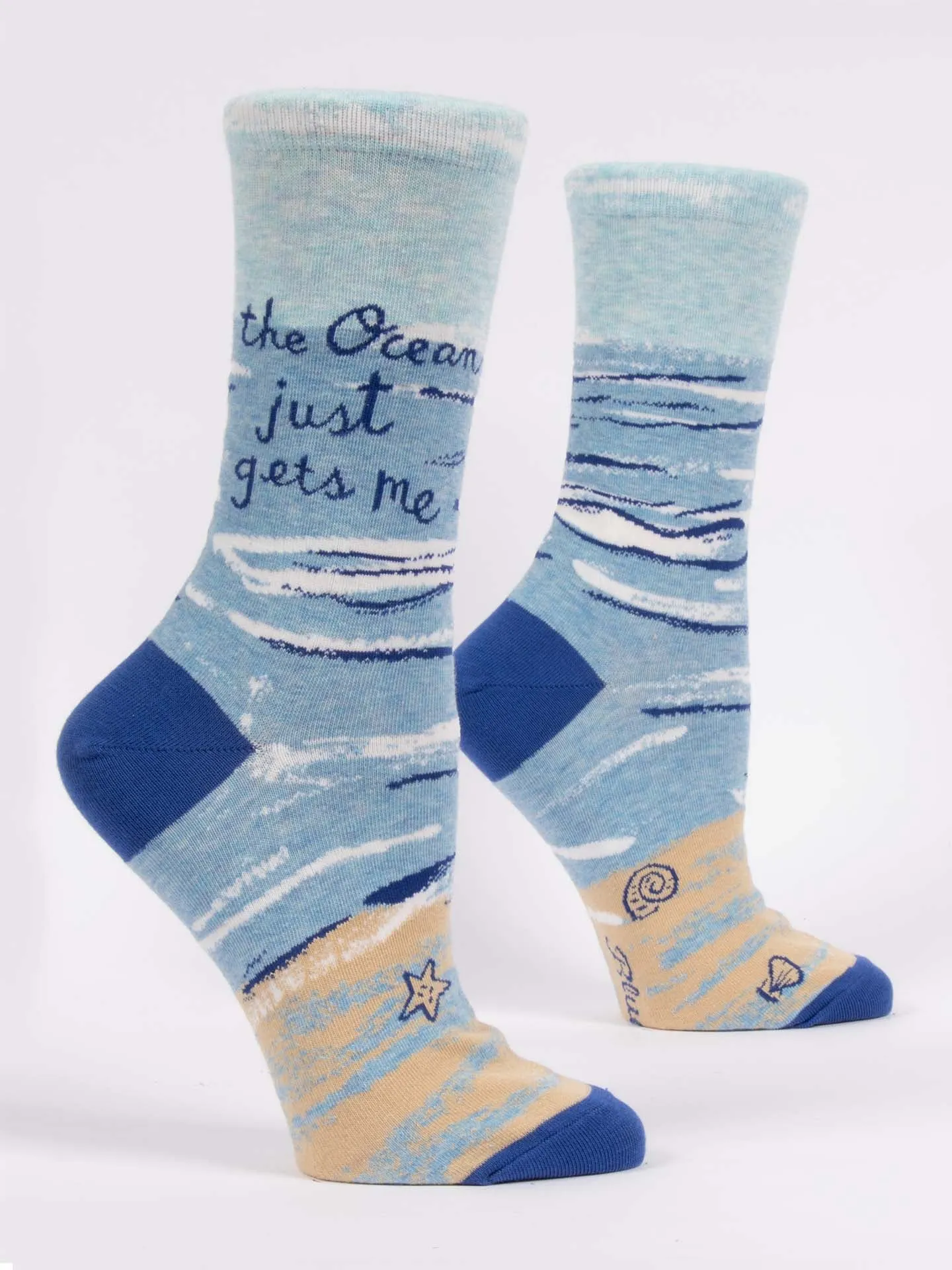 The Ocean Just Gets Me. W-Crew Socks sold by Blue Q