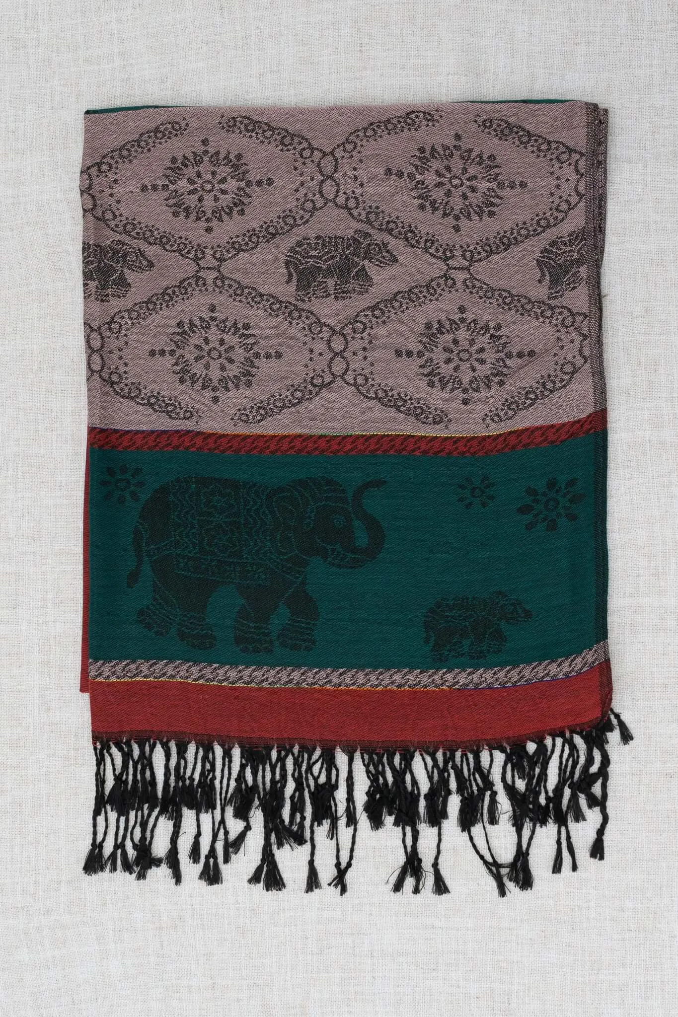 Pashmina Scarf, Elephant, Copper sold by Blue Sky product image thumbnail 2